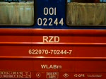 D 1249 mit WLABm der RZD nach Saratov ber Brest Central.