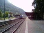 Die Lok die den Arriva/Alex von Obersdorf nach Immenstadt gebracht hat beim Rangieren in Immenstadt. Weiter hinten auf den Gleisen in Richtung Mnchen wartet Sie dann auf den Zug aus Mnchen kommend.