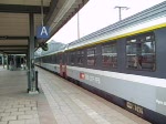 Ein EC von Chur nach Hamburg fhrt am 27.02.09 aus dem Karlsruher Hbf raus.