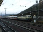 Noch fhrt sie.181 211-4  Lorraine  verlsst mit IC332 nach Luxembourg den Koblenzer Hauptbahnhof.12.3.09  
