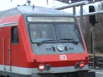 182 001 besuchte am 14.12.2009 die Hansestadt Rostock als sie einen Fuballsonderzug nach Cottbus brachte.