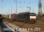 MRCE ES 65 F4-281 (189 281) bei der Fahrt nach Sden am 6.