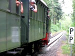 Weiterfahrt des Sonderzuges, gezogen von der Dampflok BR 91 134 -DR- nach Schwerin ber Ltzow und gro Brtz. Zuvor mute diese Lokomotive eine 10jhrige Pause einlegen. 26.07.2009