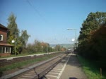 264 007 mit Kesselwagenzug am 13.10.10, Richtung Wrzburg, durch Himmelstadt.
