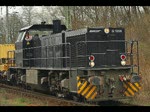 Nach einem Signalhalt in Eichneberg zieht die MAK G1206 der MRCE ihren Schwerbau-Zug weiter in Richtung Sden. Aufgenommen am 08.04.2010