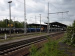 4 125 003-8 rangiert für die BASF Schwarzheide auf dem Bahnhof in Ruhland. Aufgenommen am 27.05.2015.