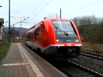 Walfisch 641 034 verlsst den Bahnhof Kaulsdorf (Saale) als RB von Saalfeld nach Blankenstein. (27.03.2010)