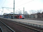 Der  Walfisch  641 035-1 verlsst den Bahnhof Gotha.