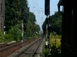 Ein Desiro ist als RB auf dem Weg nach Saalfeld (Saale). Hier durchfhrt er Leipzig-Leutzsch auf Gleis 3. Am Ende grinst Stefan in meine Kamera! ;-) (15.08.2009)