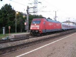 Ausfahrt des EN 490  Hans Albers  nach Hamburg Altona aus Wien Htteldorf. Zuglok ist 101 017-2. Aufgenommen am 20.08.2009.