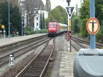 Ein Messzug der DB, gezogen von einer BR 120, durchfhrt den   Bonner Hauptbahnhof am 22.10.09.