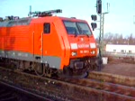 BR 189 099 bei der Abfahrt eines gemischten Gterzuges in Magdeburg Neustadt am 10.03.2007.
