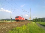 Die 189 044-9 der Railion, fuhr am 29.5.10 mit einem gemischten Gterzug in richtung Saalfeld.