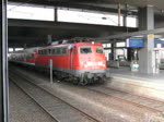 Die 110 474-4 zieht einen RE4 Dosto Ersatz von Aachen nach Dortmund aus Dsseldorf HBF am 23.08.2008 Gefilmt aus dem RE3 (Silberling)