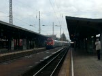 143 001 erreicht zum DR-Diesellok-Treffen mit dem Sonderzug aus Cottbus den Bahnhof Weimar. (10.10.2009)