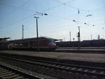 Die RB 16325 nach Halle verlsst am 22.5.10 den Bahnhof Grokorbetha.