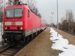143 205-3 mit der RB 17225 in Zwickau Plbitz, weiter geht die Reise nach Dresden Hbf. 27.03.2013