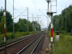 143 944-7 erreicht mit ihrer RB aus Naumburg den Bahnhof Rudolstadt (Thr) auf Gleis 1. (29.07.2009)
