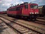 BR155 208-6 beim Rangieren im Bahnhof Rostock-Seehafen.(12.04.08)