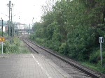 Ausfahrende S-Bahn der Linie S1 nach Plochingen hier im Bahnhof von S-Obertrkheim. Aufgenommen am 29.04.07
