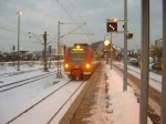 Die RB nach Eutingen im Ga verlsst den Bahnhof Herrenberg am 25.01.2007  PS: Man beachte den 'Frei' Taster Sound, den der Lokfhrer kurz nach Abfahrt drckt!