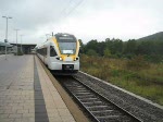 5 Jahre Ringzug: Dieser Eurobahn FLIRT pendelte am 13. September 2008 zwischen Tuttlingen und Horb. Hier bei der Ausfahrt aus Tuttlingen.