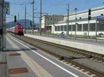 Einfahrt des Intercity aus Saarbrcken mit 101 006 im Hauptbahnhof Graz, 30.6.19 