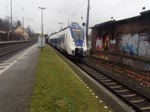 Die 442 656 der National Express mit dem RB 48 bei der Ausfahrt aus Bonn-Mehlem in Richtung Bonn HBF , DEN 13.12.2015