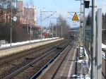 Ein VT612 von Saalfeld nach Lichtenfels und Bayreuth / Hof durchfhrt Redwitz (Rodach) am 14.02.2009.