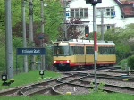 Einfahrt der S11 nach Ittersbach in den Bahnhof Ettlingen Stadt.