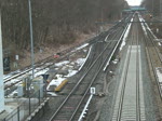 Die S-Bahnlinie 1 nach Oranienburg fhrt aus dem Bahnhof Hohen Neuendorf.(27.2.2010)