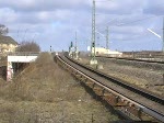 Hochbetrieb am Bahnhof Bornholmer Strae. Man sieht zwei S-Bahnen der BR 481 und eine der BR 480. 18.3.2008