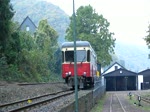 Der VT 30 der Brohltalbahn macht rangierarbeiten im   Bahnhof Brohl-Ltzing am Rhein.Aufgenommen am 22.10.09.