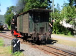 99 6101 der Harzer Schmalspurbahn im Einsatz fr die B.E.G. am B.E.G.-Bf Brohl (Miniclip) - 02.09.2012