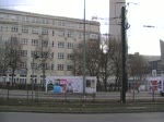 GT6N mit Eastgate-Werbung (ein Einkaufszentrum in Berlin Marzahn) am 25.2.2012 auf der Karl-Liebknecht-Strae in Berlin