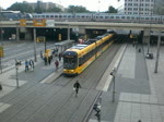 Straenbahnlinie 3 nach Wilder Mann am Hauptbahnhof.(18.8.2010)