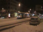  T4D frisst sich durch den Schnee!   Eine Tatra-Doppeltraktion in der Sdvorstadt hat durch stndiges Hin- und Herfahren  die Stadtbahntrasse freigeschaufelt.