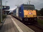 RBB-LOK 146 520-2 mit InterConnex80004 von Warnemnde nach Leipzig Hbf.kurz vor der Ausfahrt im Bahnhof Warnemnde.(17.09.08)