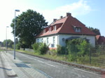 Zug der UBB nach Peenemnde im Bahnhof Zinnowitz.(10.8.2010)