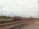 eko-trans--arcelor-mittal 143 001-6 durchf�hrt Eisenh�ttenstadt mit ein leeren Kokszug. 11.06.08