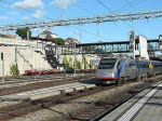 Cisalpino der 2. Abfahrtsversuch klappt in Spiez am 03.08.08 um ...