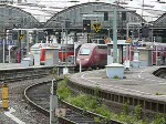 Thalys 4345 Kln - Paris-Nord verlsst den Bahnhof Aachen in Richtung Belgien. Aufgenommen am 05/08/2008.