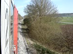 IC-Zuge und IC-Wagen Kurzvideo wegen ungen�gend Speicherplatz... -.- 
So, der D 2550 (1 Halt: Augsburg) im Abenteuer leitet �ber Aalen aus M�nchen nach Stuttgart auf fast nur ein Gleis. Ohne Halte sind: Ulm Hbf, G�nzburg, Aalen, Schorndorf, Schw�bisch Gm�nd, Plochingen, Bad-Canstatt, M�nchen-Pasing. Ich bin auch mit dem D-Zug gefahren :)^^ Aber D-Zug handelt um einen Intercity. Ab Stuttgart nach Paris folgt sich der D-Zug als EC 66

Aufnahme am 14. April 2007