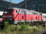 Die 218 834-0 verlie� am 18.7.10 mit IC 2871 und ...
