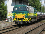 ATC 2004 (Vossloh G 2000 BB) f�hrt mit einem Ganzzug ...