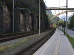 1116 091 & 1116 264 durchfahren gemeinsam den Bahnhof Imst-Pitztal mit einem Kontainerzug richtung Wien. Aufgenommen am 10.9.2016.
