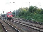 OHE Osthannoversche Eisenbahnen AG ER20(OHE270081)beim Rangieren im Bahnhof Rostock-Bramow.(04.09.09)

