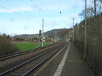 Rail4Chem Eisenbahnverkehrsgesellschaft mbH 145-CL 005 durchf�hrt mit ihrem Kesselwagenzug den Hp H�rschel in Richtung Eisenach. Aufgenommen am 01.04.2010.