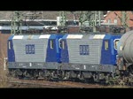 RBH Logistics GmbH RBH 104 (143 191-5) und 105 (143 186-5) mit Kesselwagenzug in Richtung Norden. Aufgenommen am 07.04.2010 in G�ttingen.