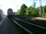 rostocker-fracht-und-fischereihafen-rfh die V60 der Firma Rostocker Fracht-und Fischereihafen GmbH beim Rangieren am 05.06.10 im Bahnof Rostock-Bramow 